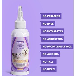 HICC PET Gentle Antimicrobial Dog & Cat Eye Rinse, 5.1-fl oz bottle