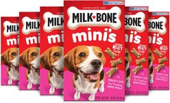 Milk-Bone Mini's Original Dog Biscuits Treats, 15-oz bag, case of 6