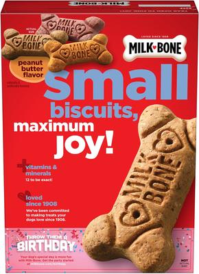 Show full view: Milk-Bone Small Peanut Butter Flavor Variety Dog Treats, 1.5-lb box slide 4 of 11