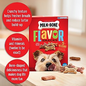 Milk-Bone Flavor Snacks Biscuit Small Dog Treats, 7-lb box