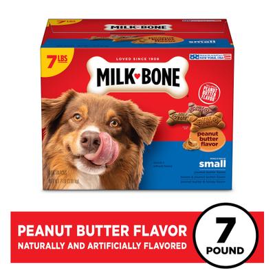 Show full view: Milk-Bone Small Peanut Butter Flavor Variety Dog Treats, 7-lb box slide 3 of 11