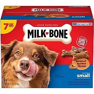 Milk-Bone Small Peanut Butter Flavor Variety Dog Treats, 7-lb box