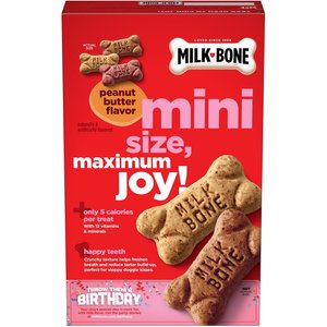 Milk-Bone Mini's Peanut Butter Flavor Variety Dog Treats, 15-oz box