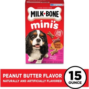 Milk-Bone Mini's Peanut Butter Flavor Variety Dog Treats, 15-oz box
