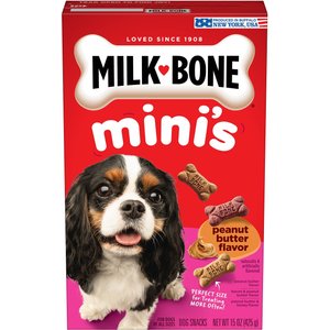 Milk-Bone Mini's Peanut Butter Flavor Variety Dog Treats, 15-oz box