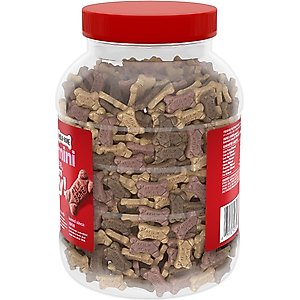 Milk-Bone Mini's Flavor Snacks Beef, Chicken & Bacon Flavored Biscuit Dog Treats, 36-oz tub
