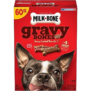Milk-Bone GravyBones Small Biscuit Dog Treats, 3.75-lb box