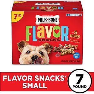 Milk-Bone Flavor Snacks Biscuit Small Dog Treats, 7-lb box