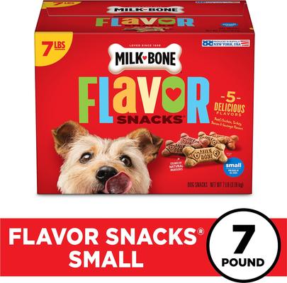 Show full view: Milk-Bone Flavor Snacks Biscuit Small Dog Treats, 7-lb box slide 3 of 11