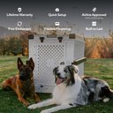 Impact Dog Crates Single Door Collapsible Aluminum Dog Crate, Gray, 40 inch: Wide & Tall