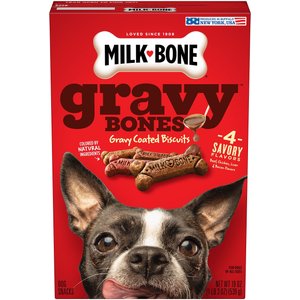 Milk-Bone GravyBones Small Biscuit Dog Treats, 1.18-lb box