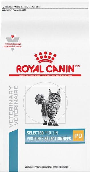 Royal Canin Veterinary Diet Selected Protein Pea Duck Formula Adult Dry Cat Food 17.6 lb bag