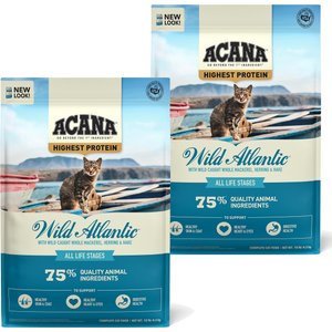 ACANA Wild Atlantic Grain-Free Dry Cat Food, 10-lb bag, bundle of 2