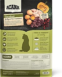 ACANA Grasslands Chicken Duck Turkey Fish & Quail Grain-Free Dry Cat Food, 10-lb bag slide 2 of 9