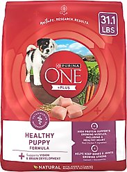 Purina ONE +Plus High Protein Healthy Puppy Formula Dry Puppy Food, 31.1-lb bag