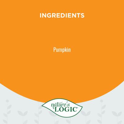 Show full view: Nature's Logic 100% Natural Pumpkin Purée Dog & Cat Food Supplement, 15-oz can, 12 pack slide 3 of 11