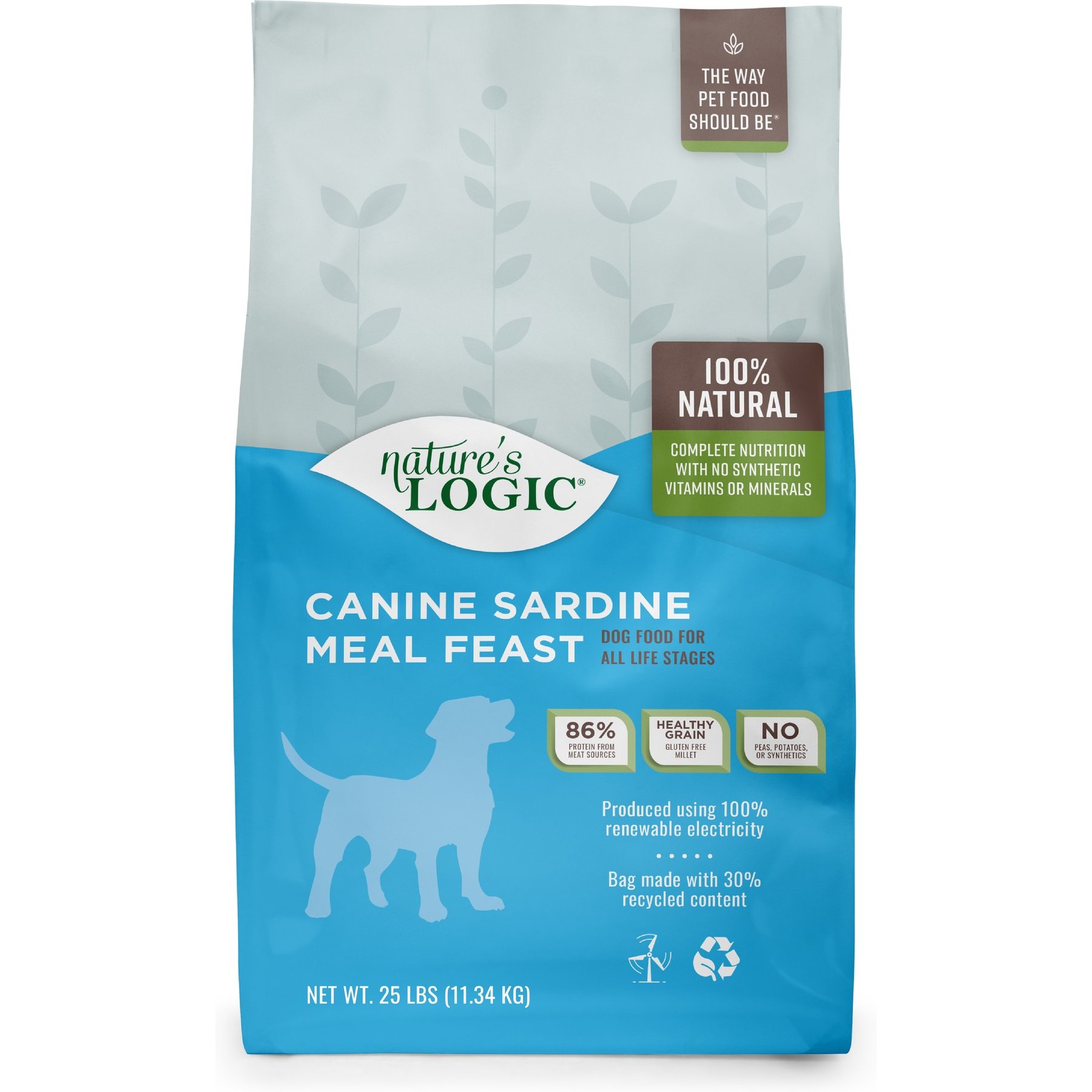 Nature s Logic Canine Sardine Meal Feast Dry Dog Food 25 lbs