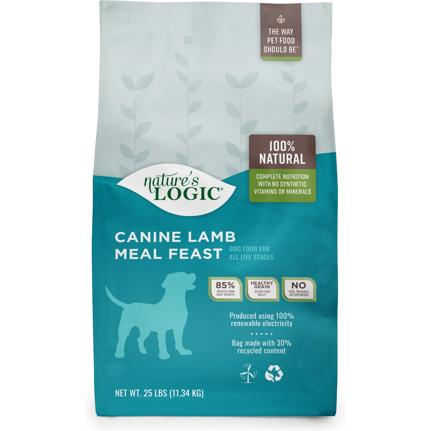 Nature s Logic Canine Lamb Meal Feast Dry Dog Food 25lbs