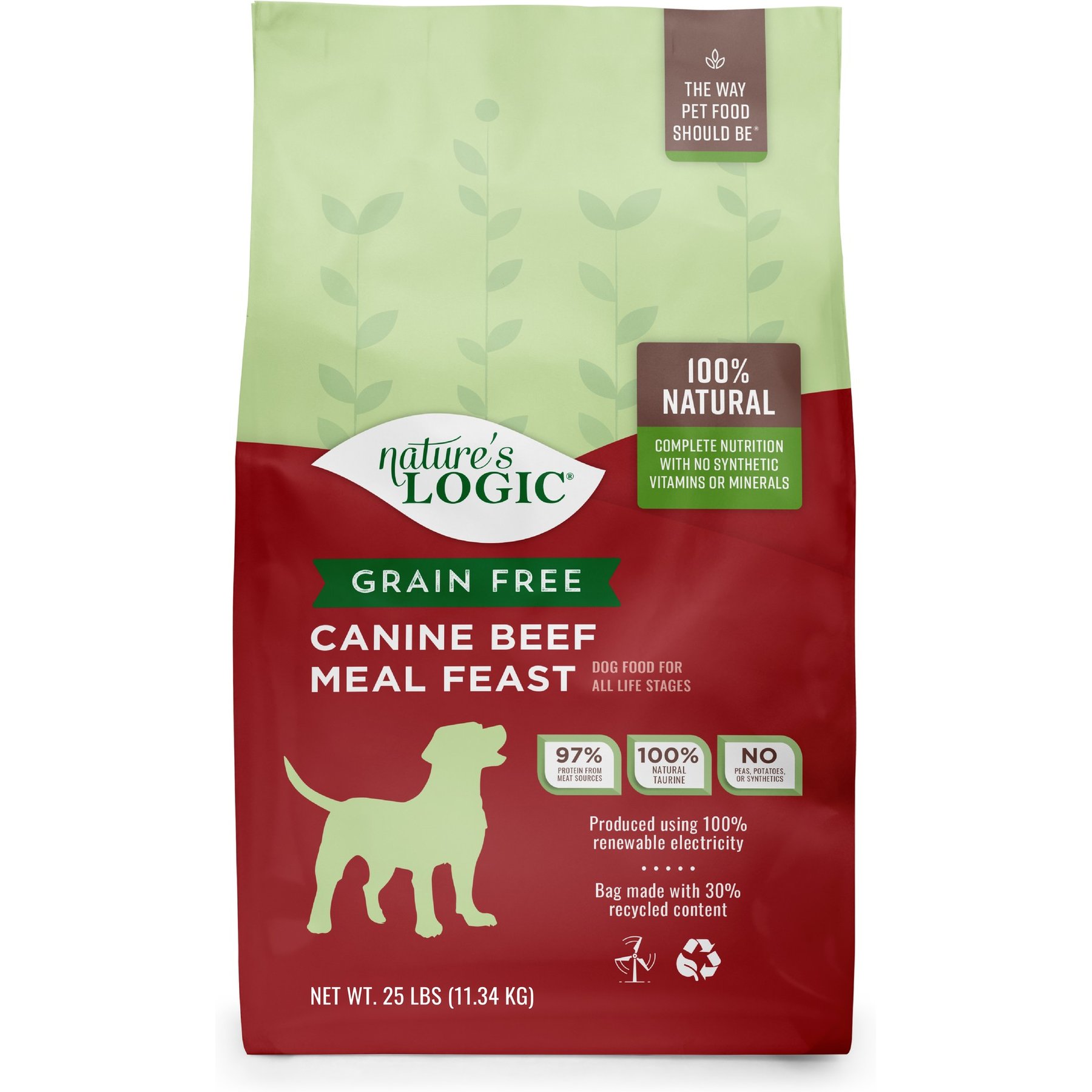 Nature s Logic Grain Free Canine Beef Meal Feast Dry Dog Food 4.4 lb