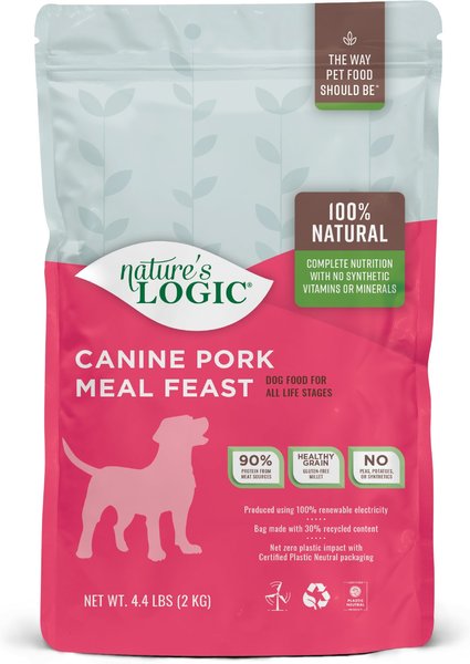 Nature s Logic Canine Pork Meal Feast Dry Dog Food 4.4 lbs