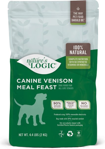 Nature s Logic Venison Meal Feast Dry Dog Food 4.4 lb