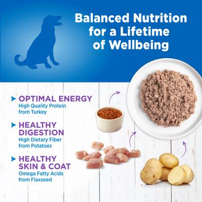 Show full view: Wellness Simple Limited Ingredient Diet Grain-Free Turkey & Potato Formula Canned Dog Food, 12.5-oz can, bundle of 24  slide 4 of 12