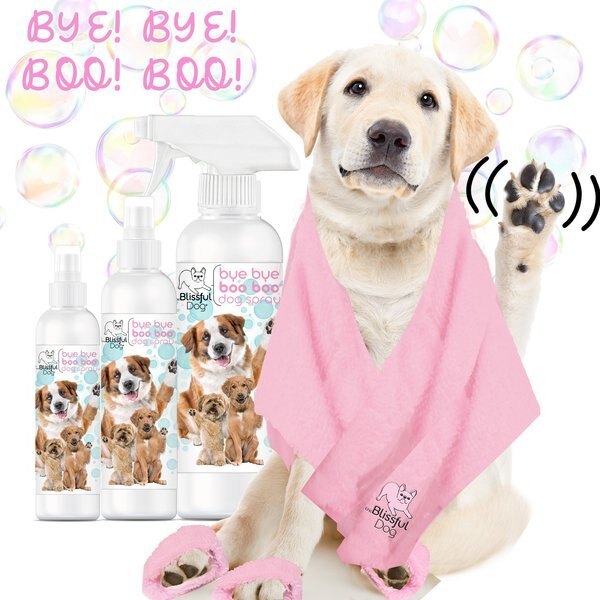 THE BLISSFUL DOG Bye Bye Boo Boo Dog Spray, 8fl oz bottle