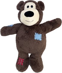 KONG Wild Knots Bear Jumbo Tough Squeaky Plush Dog Toy, Assorted, X-Large