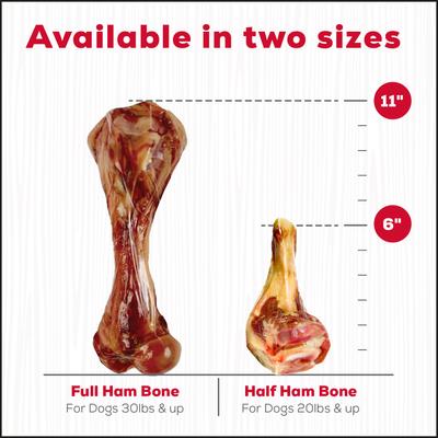 Show full view: Country Kitchen CK Serrano Mega Ham Bone Dog Natural Chew Treats slide 3 of 9