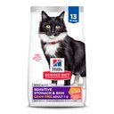 Hill's Science Diet Adult Sensitive Stomach & Skin Grain-Free Salmon & Yellow Pea Recipe Dry Cat Food, 13-lb Bag