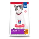 Hill's Science Diet Senior Adult 11+ Chicken Recipe Dry Cat Food, 15.5-lb bag