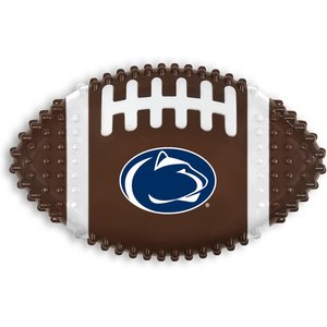 Pets First Penn State Hard Nylon Football Dog Chew Toy, Brown
