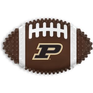 Pets First Purdue Hard Nylon Football Dog Chew Toy, Brown