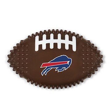 Pets First Buffalo Bills Hard Nylon Football Dog Chew Toy, Brown 