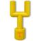 Show in main carousel: Pets First Tennessee Hard Nylon Goal Post Dog Chew Toy, Yellow slide 1 of 5