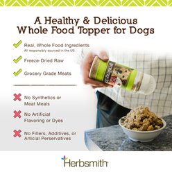 Herbsmith Smiling Dog Kibble Seasoning Turkey with Sweet Potato & Ginger Dog Food Topper, 4.9-oz jar slide 2 of 7