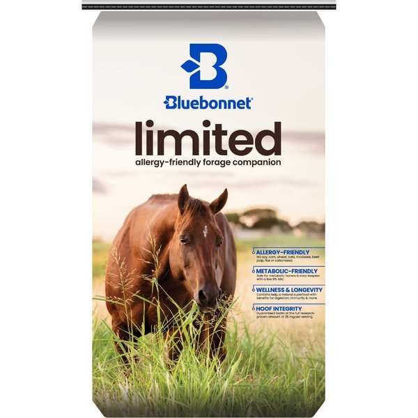 BLUEBONNET FEEDS Limited Ingredient Forage Balancer Horse Feed, 44-lb ...