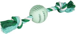 Chew King by Mammoth Collection Ball Rope Tough Dental Dog Chew Toy, Green