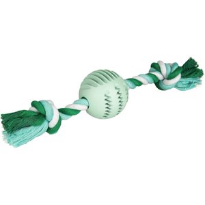 Chew King by Mammoth Collection Ball Rope Tough Dental Dog Chew Toy, Green