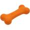 Show in main carousel: Chew King by Mammoth Bacon Flavor Rubber Bone Tough Dog Chew Toy, Orange slide 1 of 6