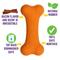 Show in main carousel: Chew King by Mammoth Bacon Flavor Rubber Bone Tough Dog Chew Toy, Orange slide 5 of 6
