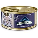 Blue Buffalo Wilderness Chicken High-Protein Grain-Free Pate Adult Wet Cat Food, 3-oz, case of 24