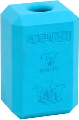 Chew King by Mammoth Chill Fill Tough Rubber Dog Treater Toy, Blue, Large