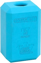 Chew King by Mammoth Chill Fill Tough Rubber Dog Treater Toy, Blue, Medium