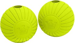 Chew King by Mammoth Supreme Fetch Ball Extremely Durable Natural Rubber Dog Chew Toy, Yellow, 2.5-in