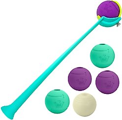 Chew King by Mammoth Ball Launcher Dog Chew Toy, Blue, 3-in dia
