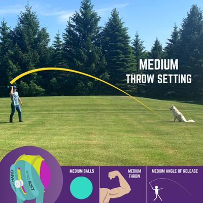 Show full view: Chew King by Mammoth Ball Launcher Dog Chew Toy, Blue, 3-in dia slide 2 of 6