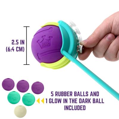 Show full view: Chew King by Mammoth Ball Launcher Dog Chew Toy, Blue, 3-in dia slide 3 of 6