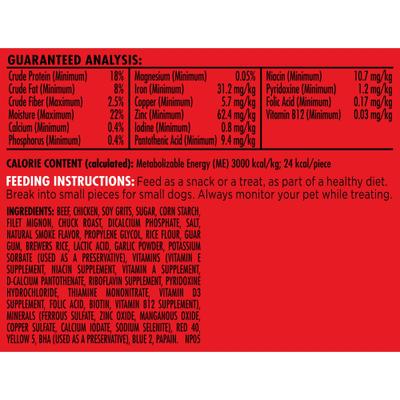 Show full view: Milk-Bone Soft & Chewy Beef & Filet Mignon Recipe Dog Treats, 5.6-oz bag slide 9 of 11