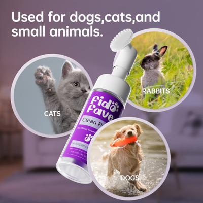 Show full view: Fido Fave Lavender Chamomile No-Rinse Foaming Dog Paw Cleaner, 5-fl oz bottle slide 6 of 8